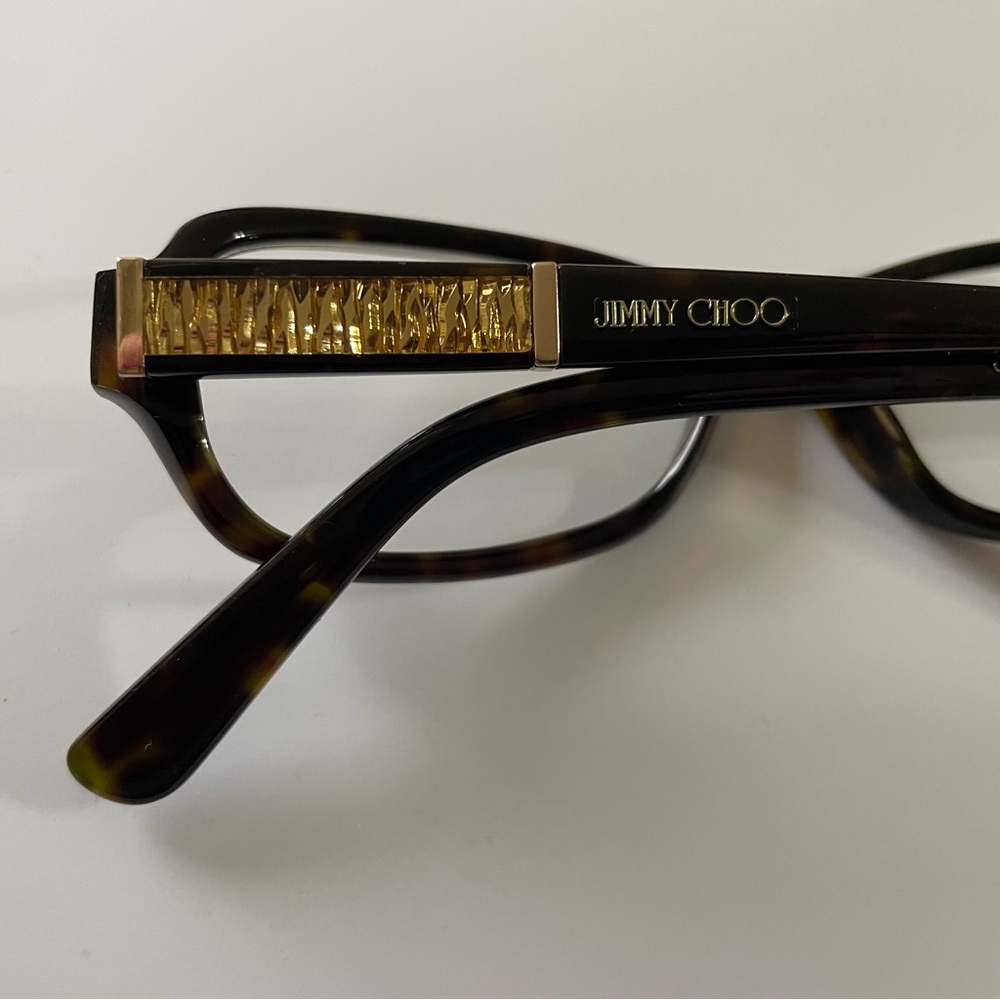 Jimmy Choo 55 086 DARK TORTOISE 52-15-140 Italy Made 10281 - Picture 8 of 10